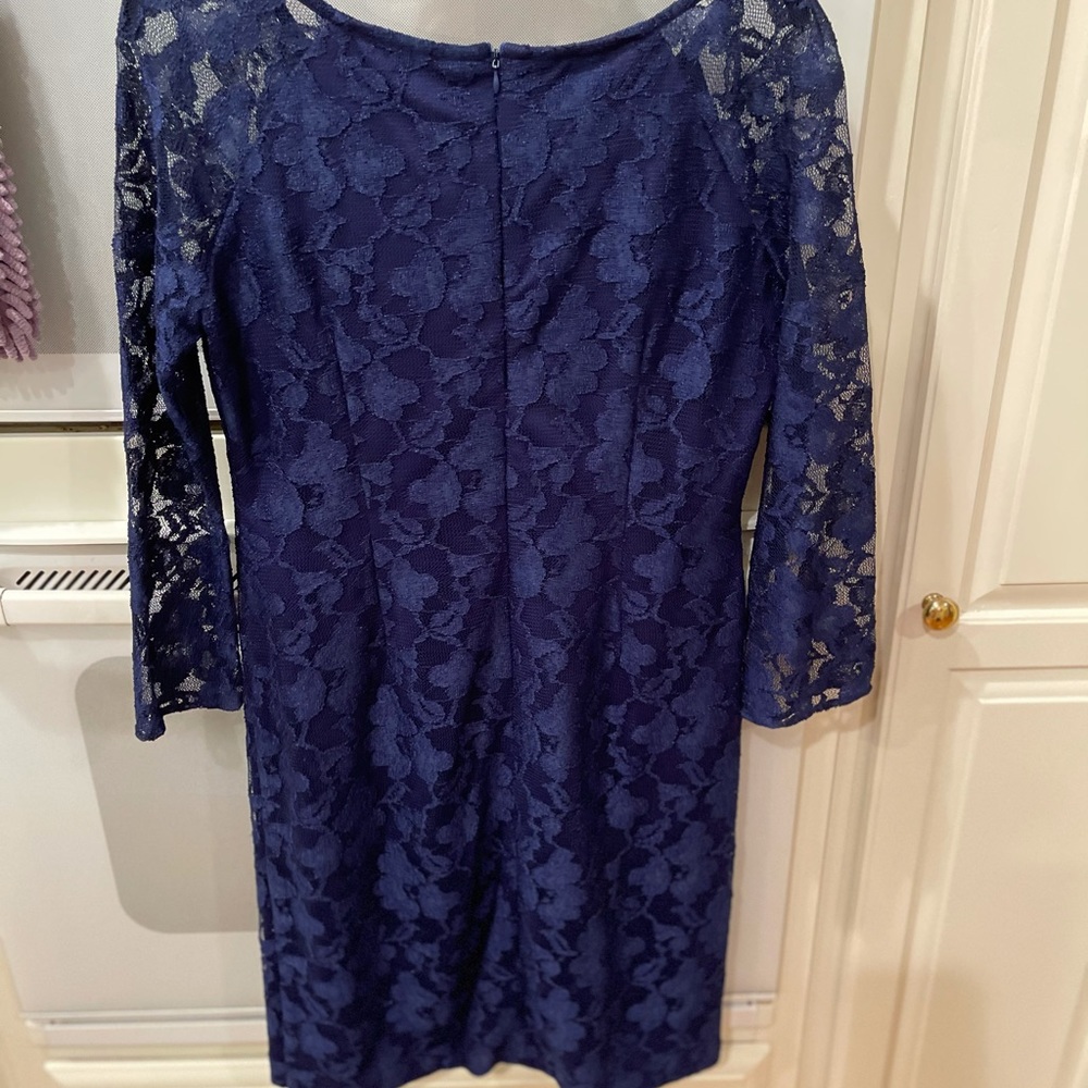 Blue Lace Cocktail Dress - Picture 7 of 7